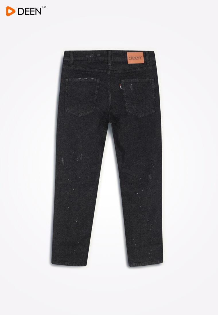DEEN Black Paint Splattered Jeans 67 – Regular Fit 27 01 24 1