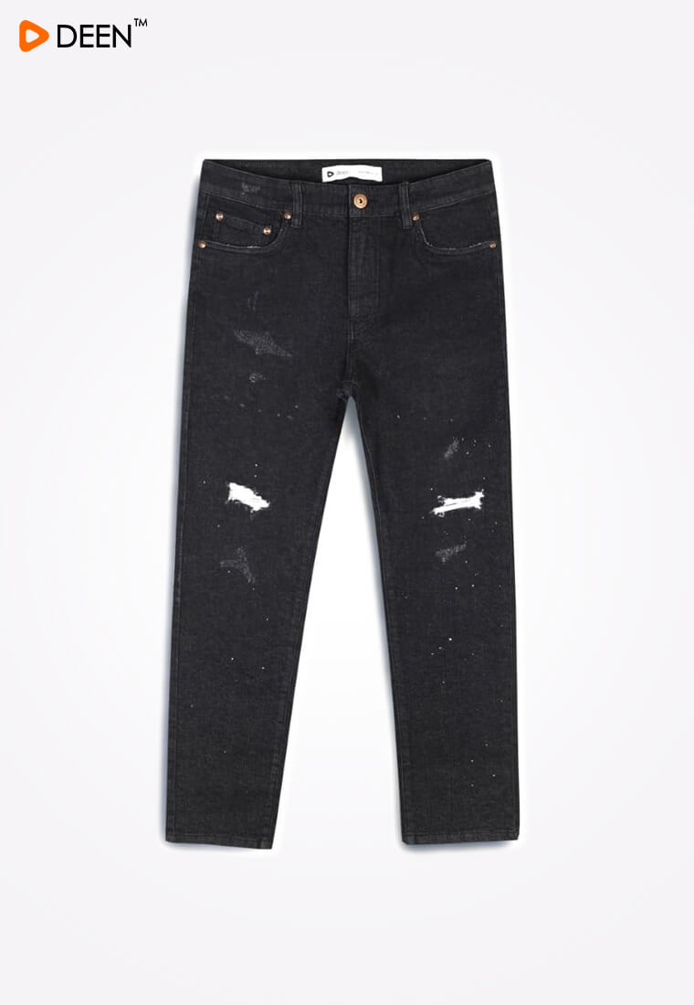 DEEN Black Paint Splattered Jeans 67 – Regular Fit 27 01 24 2