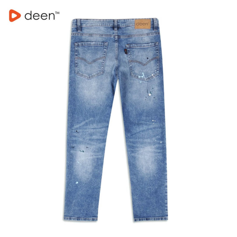 Blue Paint Splattered Jeans 71 Regular Fit 2