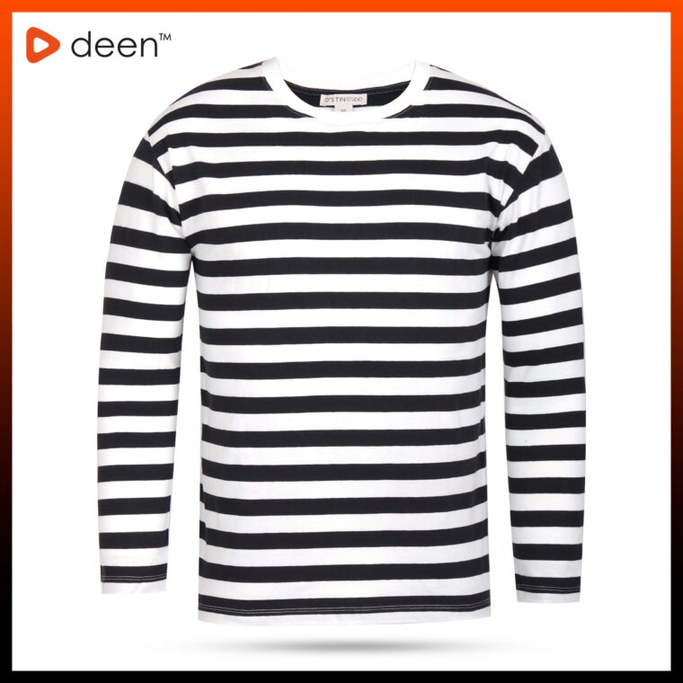Black Stripe Full Sleeve T shirt 305 1