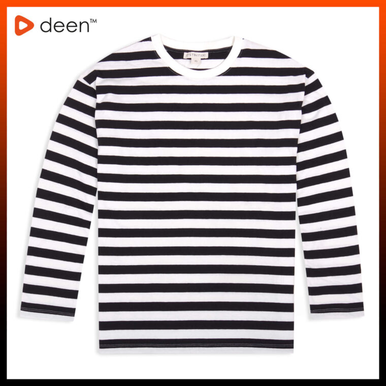 Black Stripe Full Sleeve T shirt 305 3