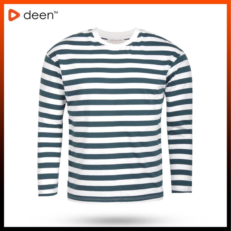 Green Stripe Full Sleeve T shirt 306 1