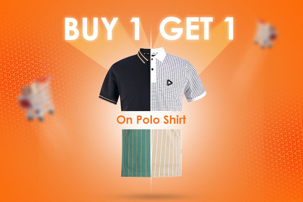 buy 1 get 1 on polo shirt