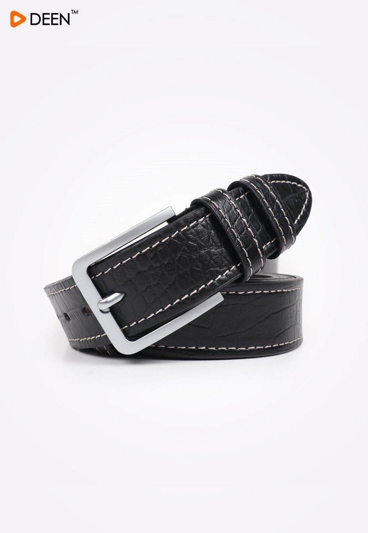 DEEN Black Genuine Leather Belt 07 2