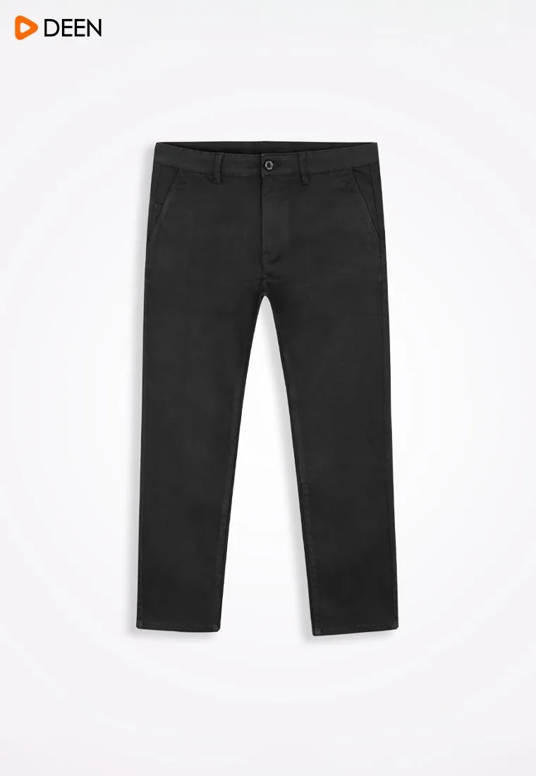 DEEN Black Twill Chino Pant 51 Slim Fit
