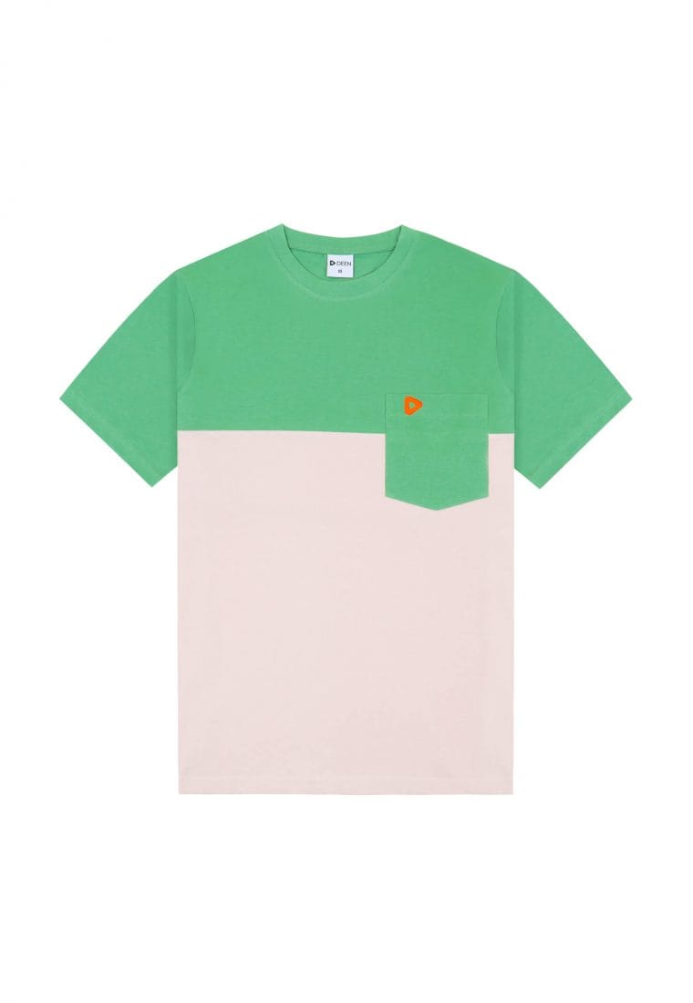 DEEN Green-White T-shirt