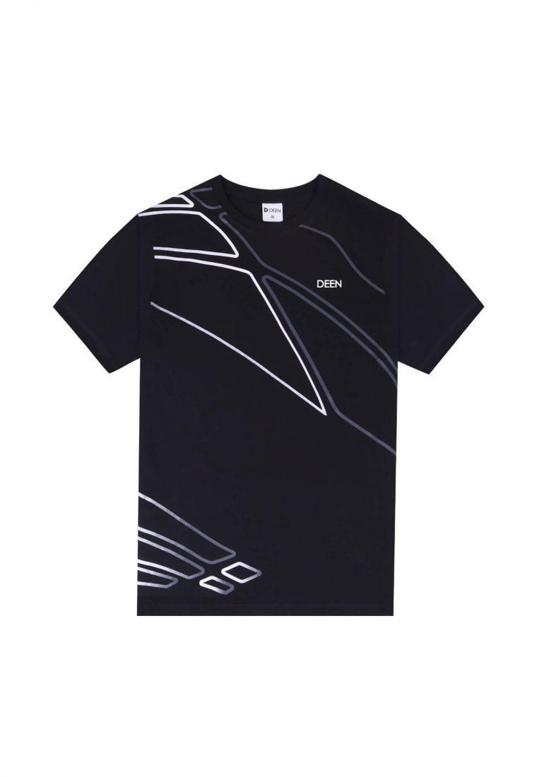 DEEN Black T-shirt with Artwork 354