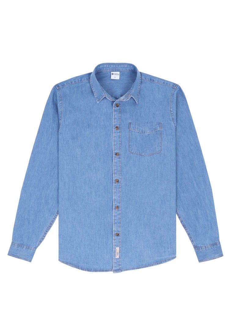 DEEN Mid Blue Denim Shirt 22