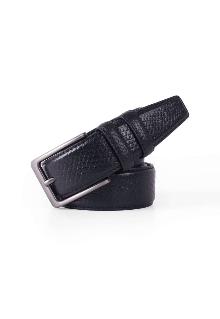 DEEN Black Genuine Leather Belt