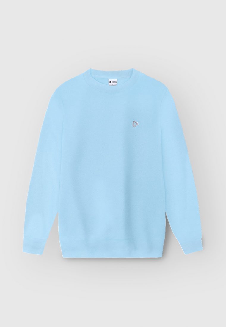 Sky Blue Sweatshirt in French-Terry