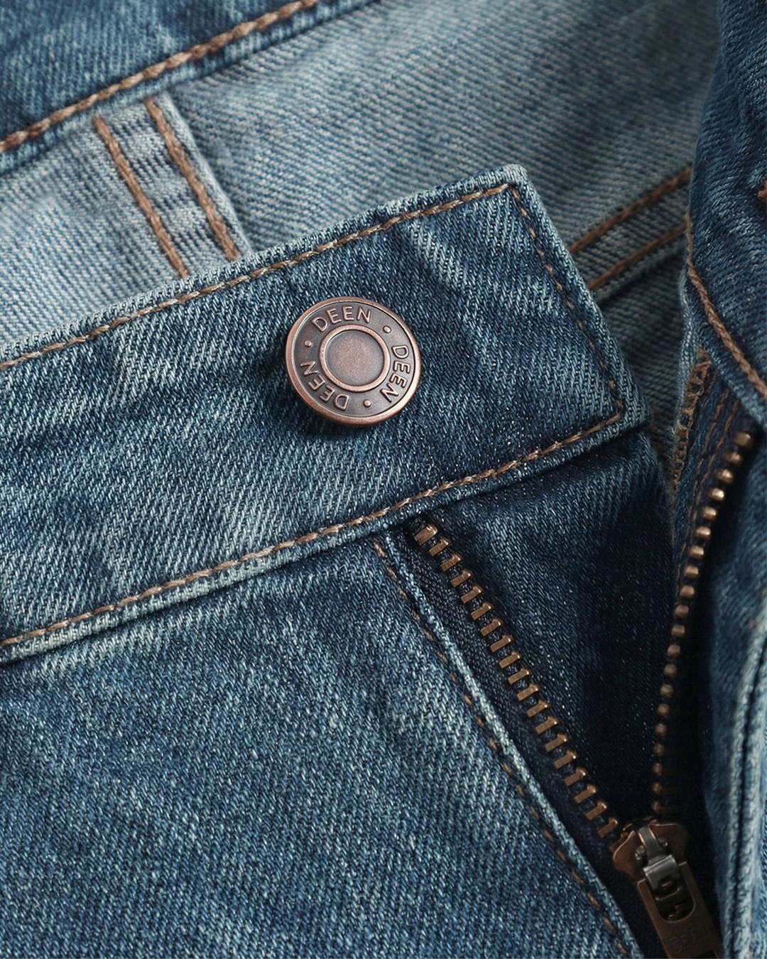 DEEN High-End Vintage Wash Jeans – Regular Fit - Image 7