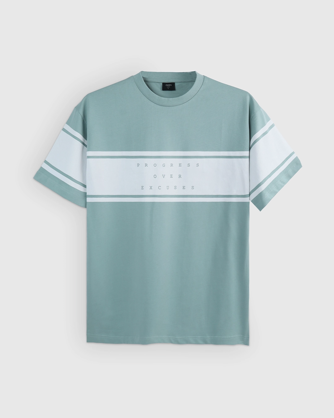 DEEN Aqua Wave Print Drop Shoulder T-Shirt