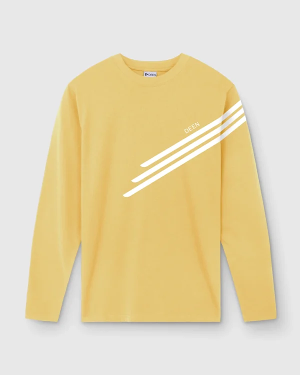 DEEN Full Sleeve Mustard Stripe T-shirt