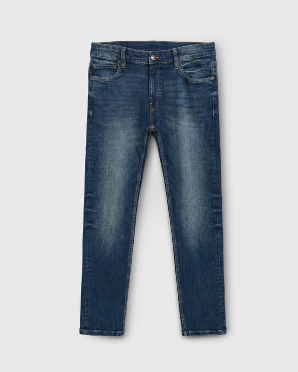 DEEN High-End Vintage Wash Jeans - Slim Fit