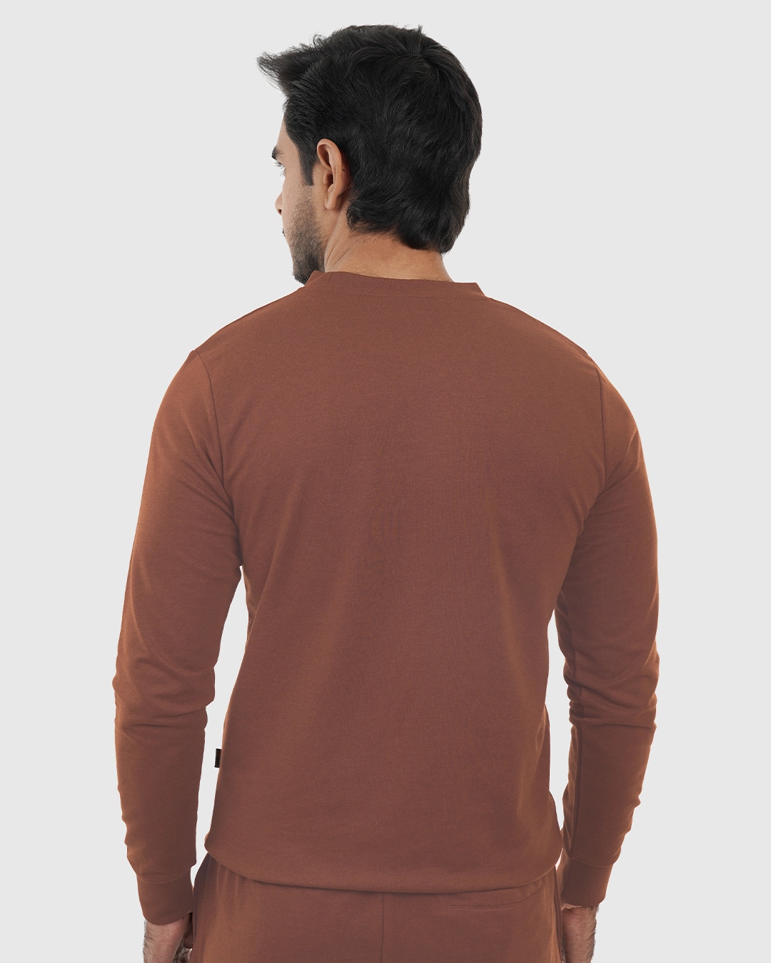 DEEN Brown Sweatshirt in French-Terry - Image 4
