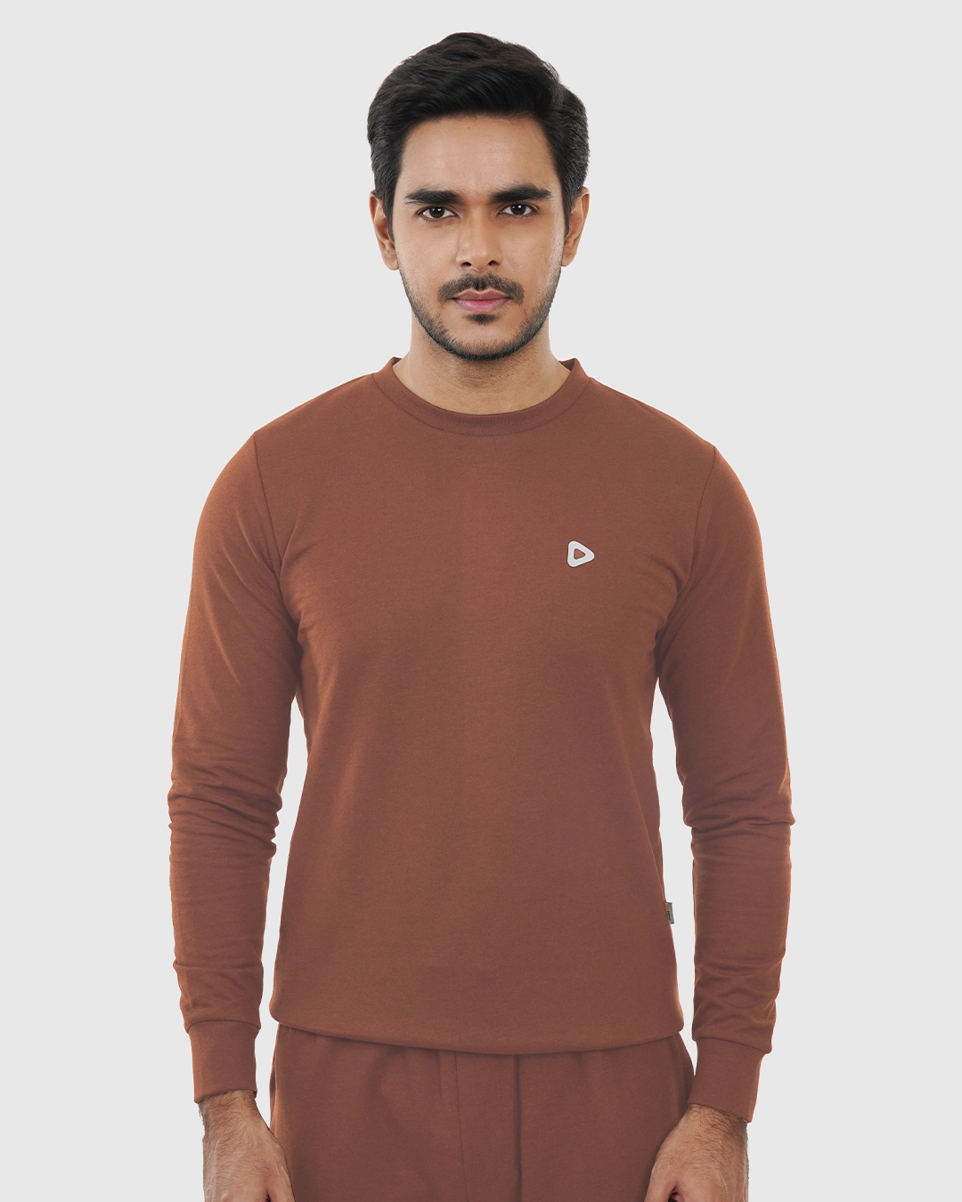 DEEN Brown Sweatshirt in French-Terry - Image 2