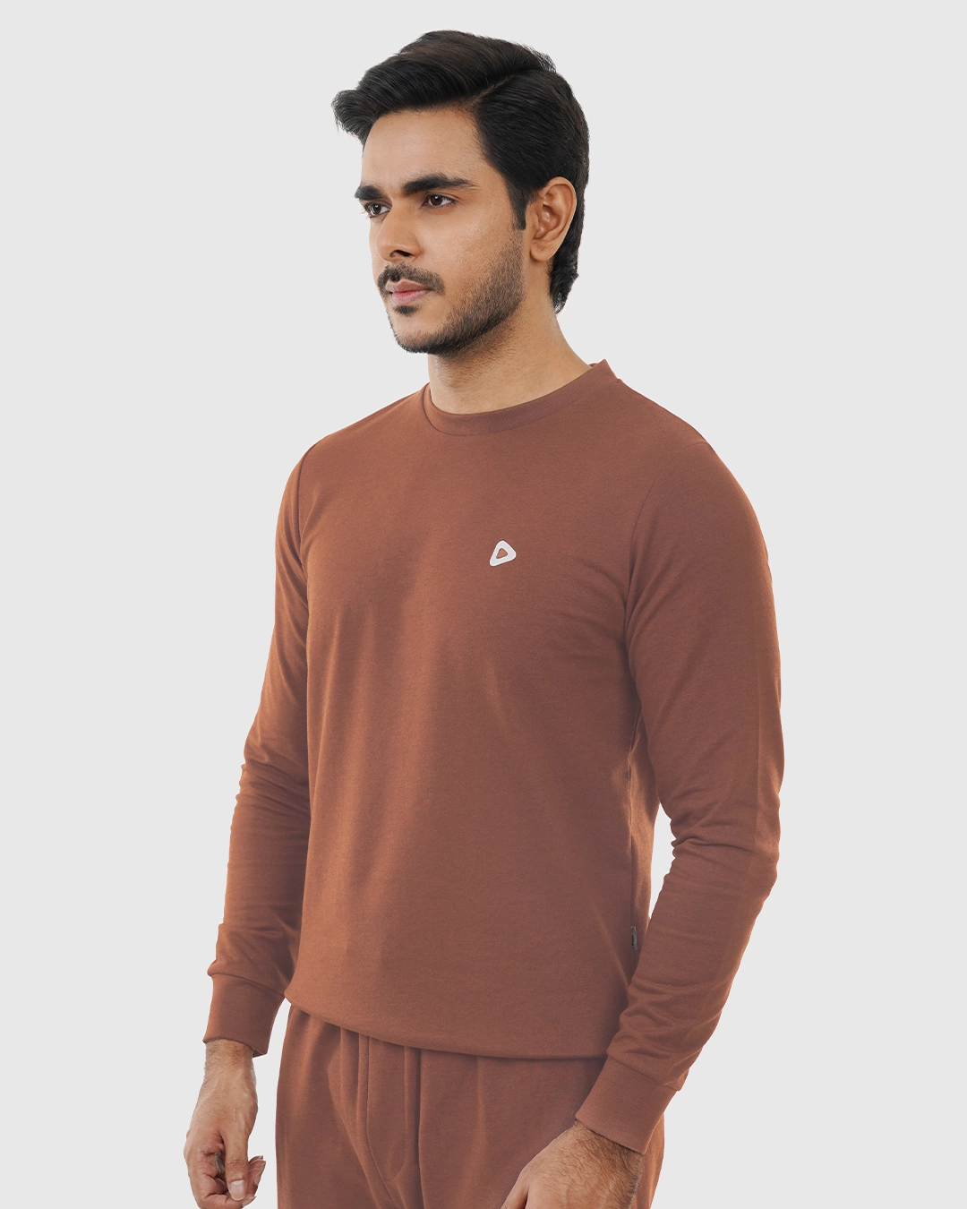 DEEN Brown Sweatshirt in French-Terry - Image 6
