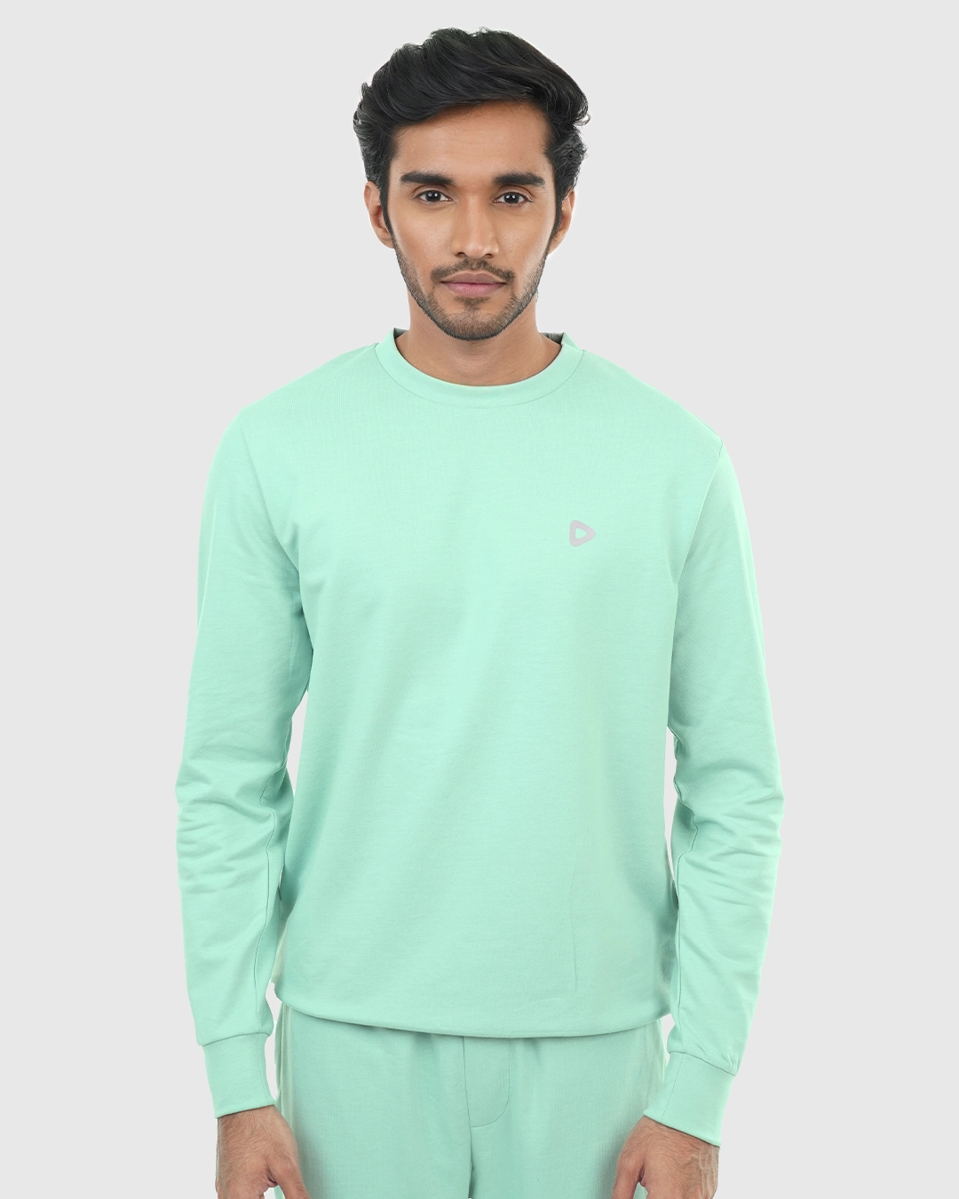 DEEN Teal Sweatshirt in French-Terry - Image 3