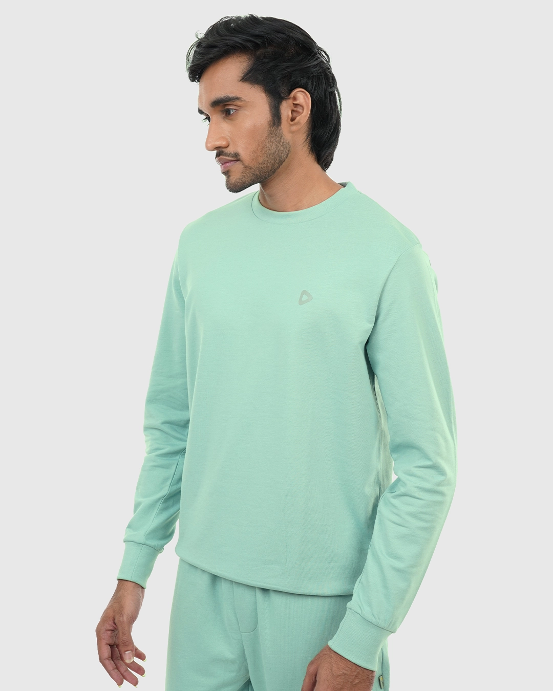 DEEN Teal Sweatshirt in French-Terry - Image 6