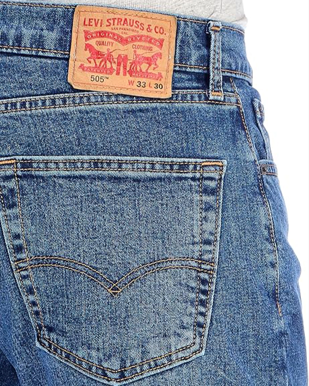 Levi's 505 Non Stretch Jeans - Regular Fit - Image 4